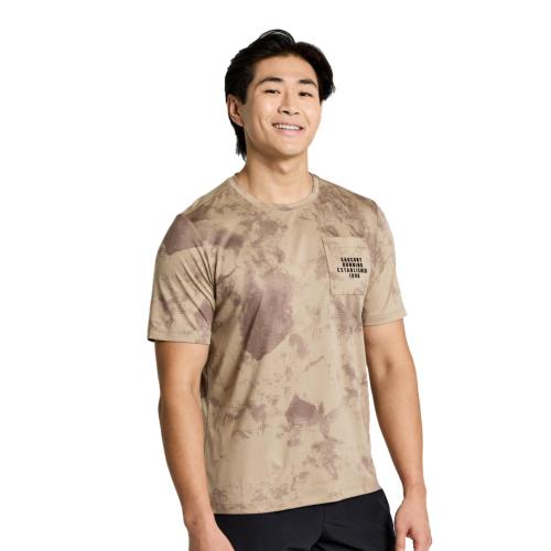 SAUCONY - TEE-SHIRT EXPLORER - Pewter Print