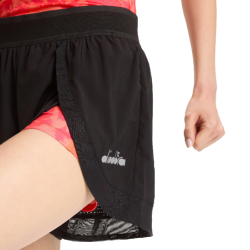 DIADORA - SHORT LAYER 2 EN 1 FEMME - Black