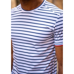 COUREUR DU DIMANCHE - TEE-SHIRT LA MARINIÈRE HOMME - Blanc / Bleu