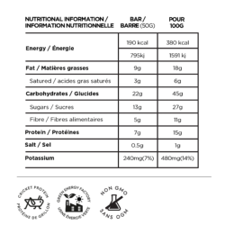 NAAK - BARRE ÉNERGÉTIQUE ULTRA ENERGY Amande / Chocolat