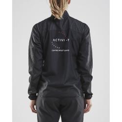 VESTE COUPE-VENT LÉGÈRE FEMME ACTIVI-T - Noir