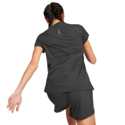 PUMA - TEE-SHIRT RUN FAVORITE HEATHER W - Black