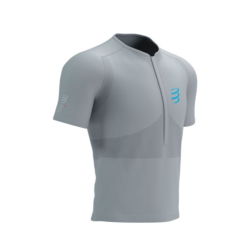 COMPRESSPORT - TRAIL HALF-ZIP FITTED SS TOP - Alloy / Hawaiian