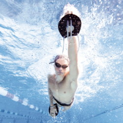ARENA - PLAQUETTES DE NATATION ELITE - Black / Silver