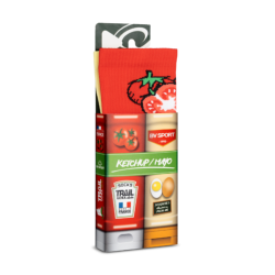 BV SPORT - CHAUSSETTES TRAIL ULTRA NUTRISOCKS - Ketchup / Mayo