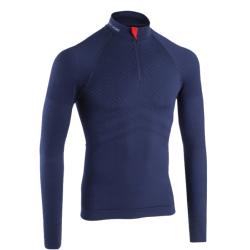 DAMART SPORT - TEE SHIRT ENERGY 3 THERMOLACTYL COL ZIPPÉ - Bleu