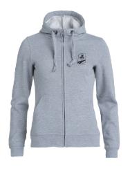 SWEAT ZIPPÉ BRODÉ EAPE FEMME - Gris / Noir
