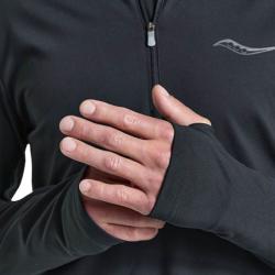 SAUCONY - VESTE SOLSTICE 1/4 ZIP HOMME - Black