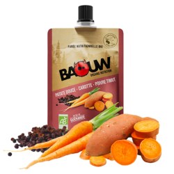 BAOUW - PURÉE ENERGÉTIQUE BIO SALÉE Patate Douce / Carotte / Poivre Timut