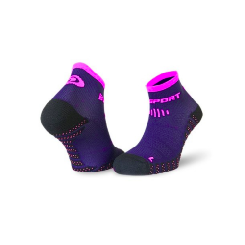 BV SPORT - SOCKS SCR ONE EVO - Bleu Nuit / Rose