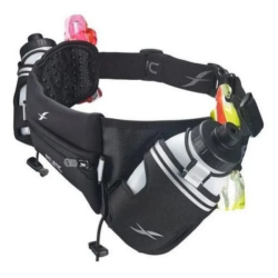 FITLETIC - CEINTURE D'HYDRATATION 2 GOURDES 2x250mL - Black