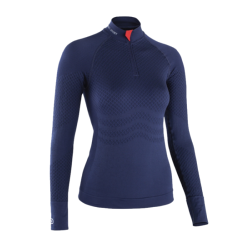 DAMART SPORT - TEE SHIRT ENERGY 3 THERMOLACTYL COL ZIPPÉ W - Bleu