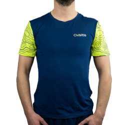 OXSITIS - TEE SHIRT TECHNIQUE ORIGIN - Bleu Marine / Citrus