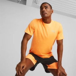 PUMA - TEE-SHIRT RUNNING RUN FAV HEATHER - Orange