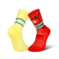 BV SPORT - CHAUSSETTES TRAIL ULTRA NUTRISOCKS - Ketchup / Mayo