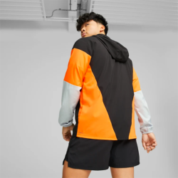PUMA - RUN LIGHTWEIGHT JACKET - Black / Orange