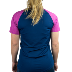 OXSITIS - TEE SHIRT TECHNIQUE ORIGIN W - Bleu Marine / Rose